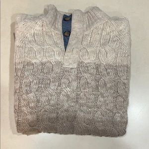 MENS OMBRÉ CABLE NET SWEATER